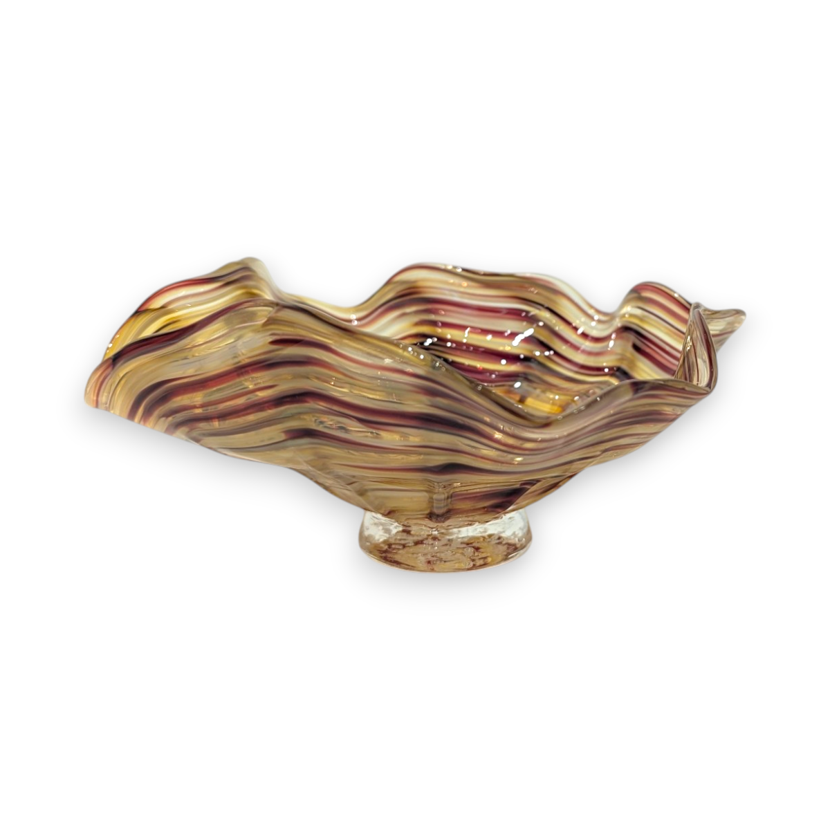 Small Multicolor Fluted Bowl