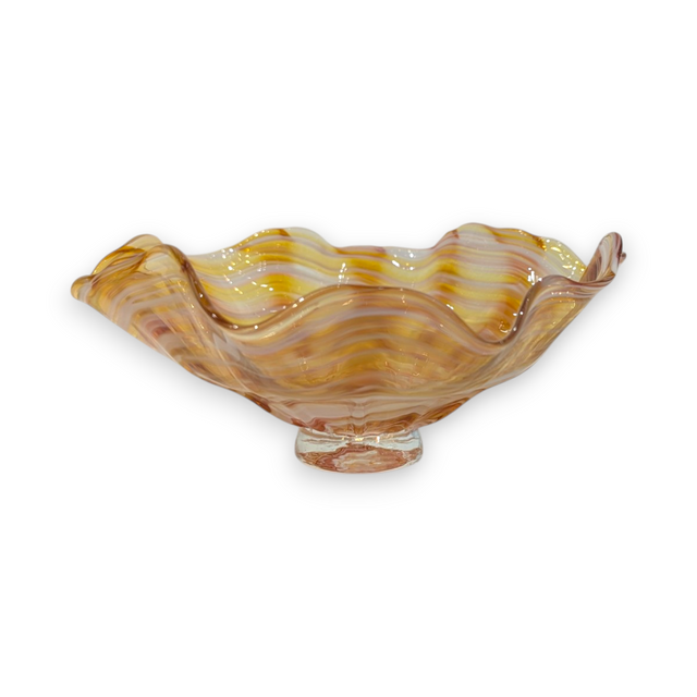 Small Multicolor Fluted Bowl
