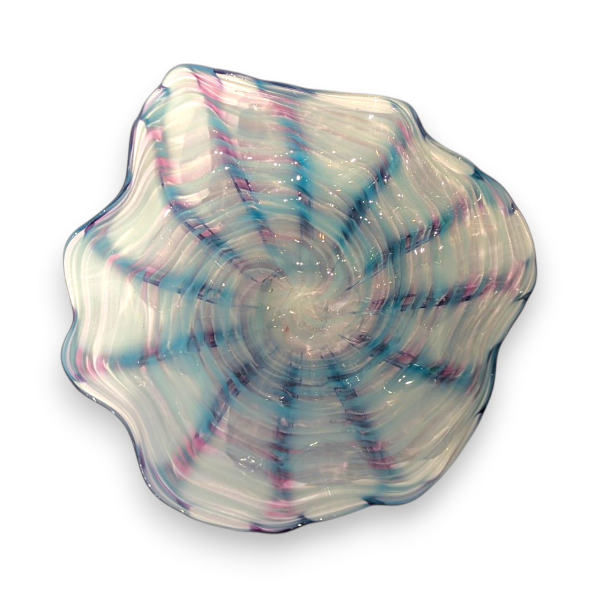 Small Multicolor Fluted Bowl