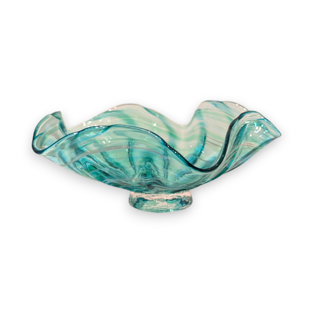 Small Multicolor Fluted Bowl