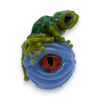 Eyeball Marble with Frog