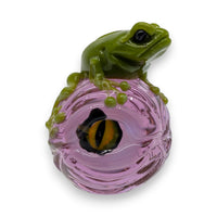 Eyeball Marble with Frog