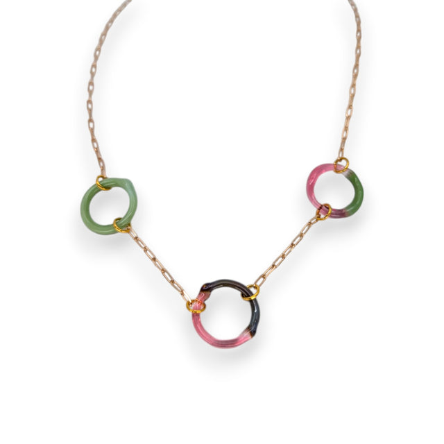 3 Split Ring Necklace