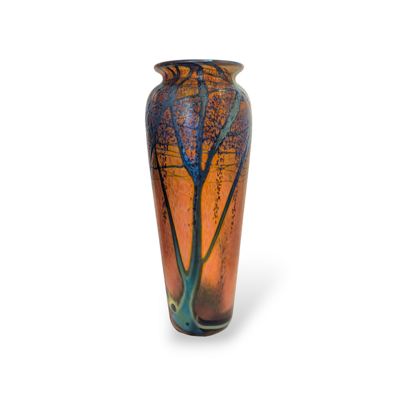 Ruby Wisteria Vase