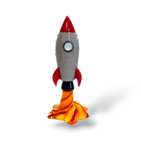 Gray Red-Fin Rocketship