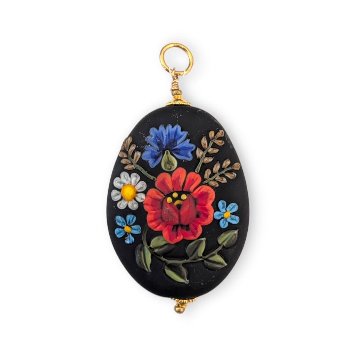 Folk Art Floral Bead