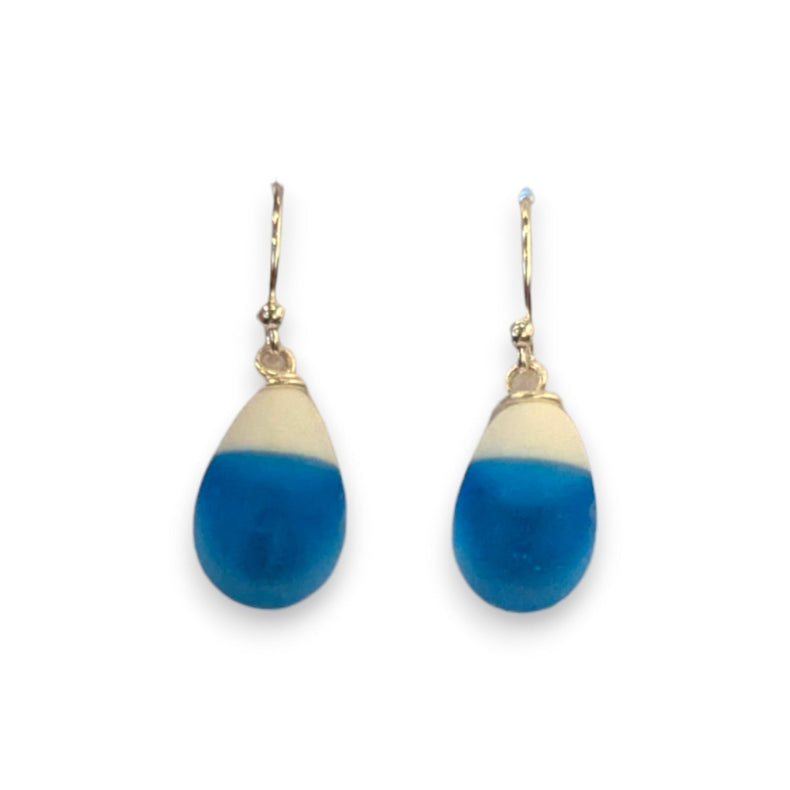 Frosted Drop Earrings