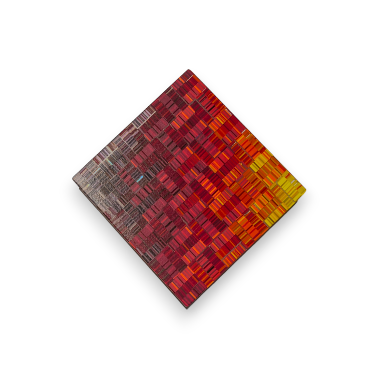 On Fire - Small Color Shift Wall Panel Square