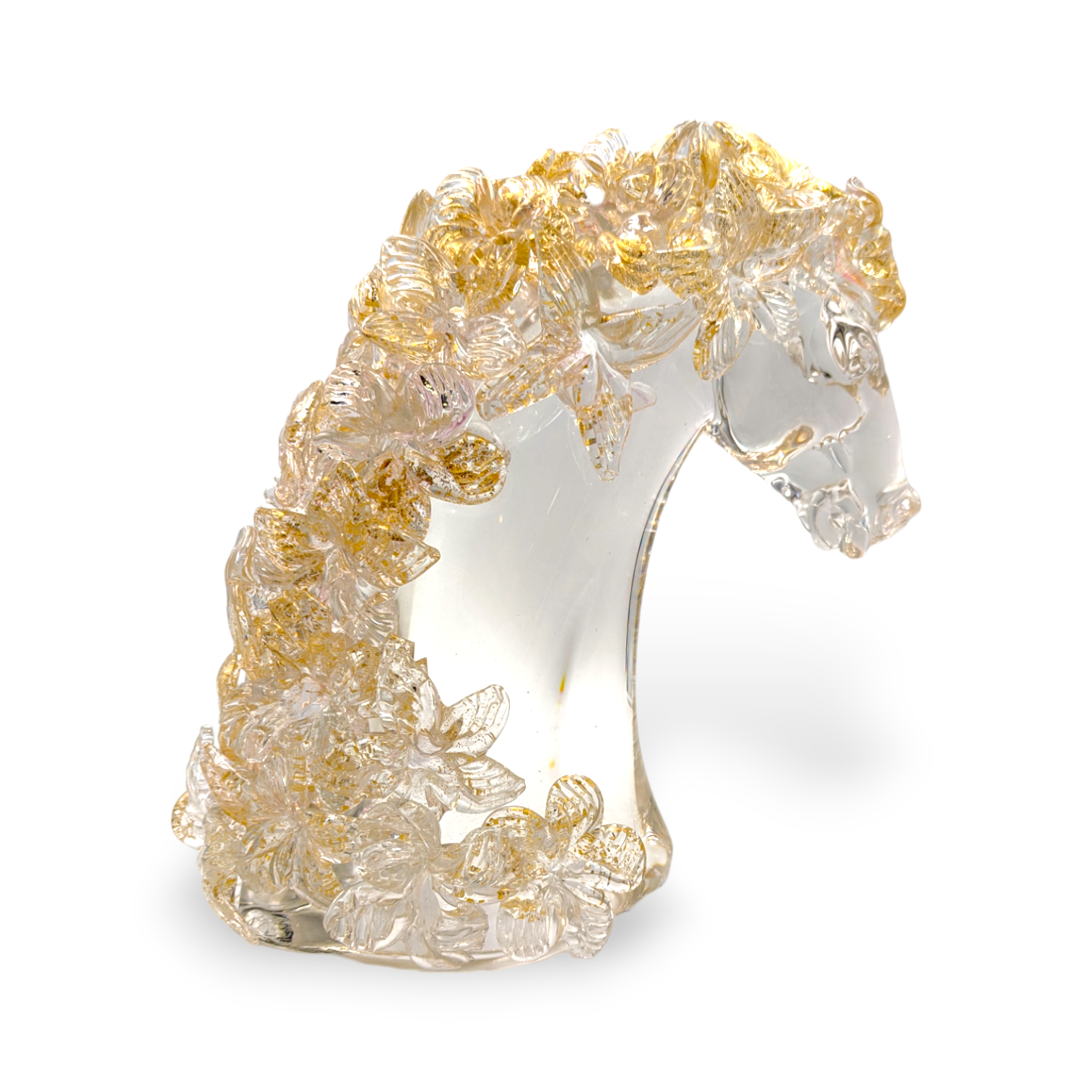 Gold Horse Sculpture