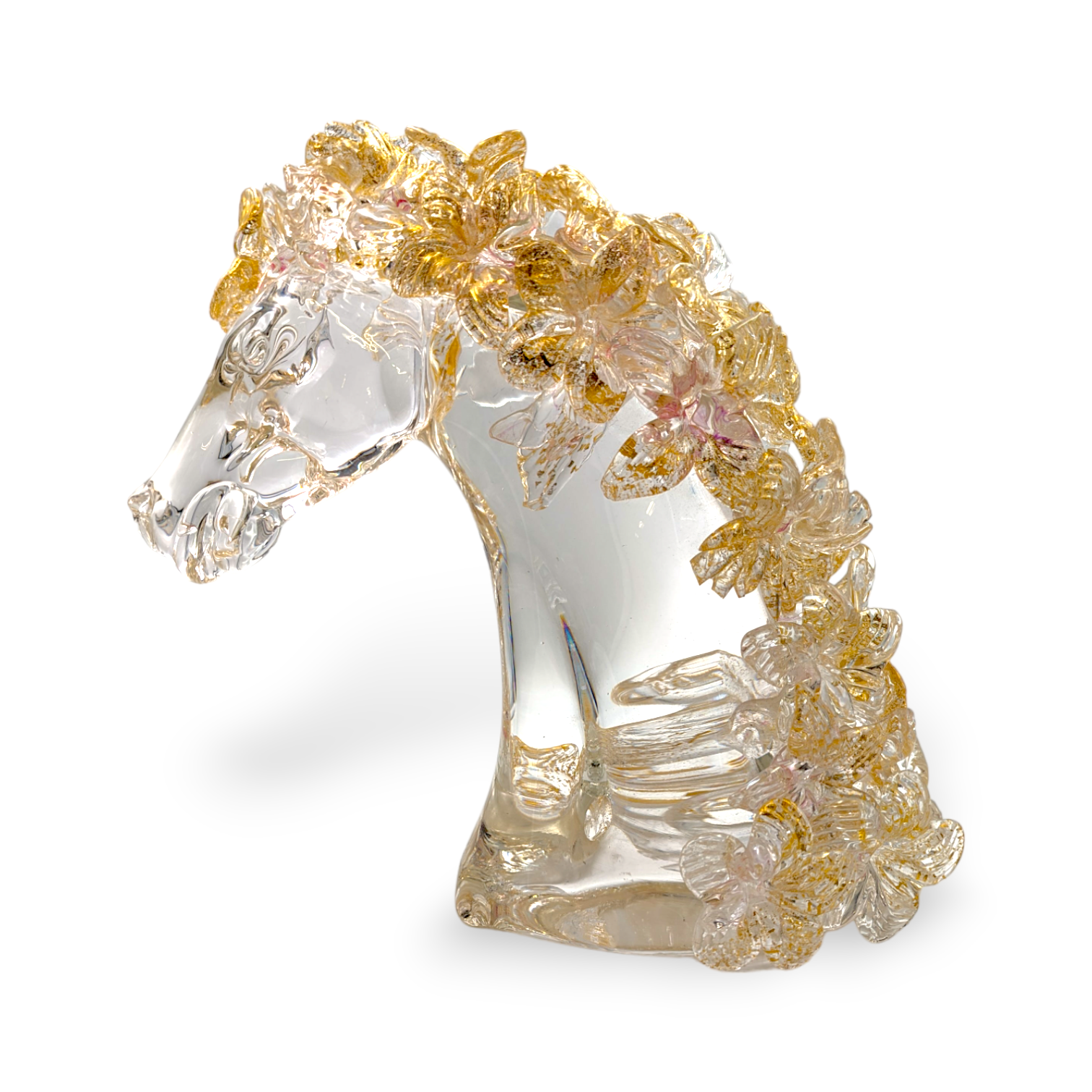 Gold Horse Sculpture