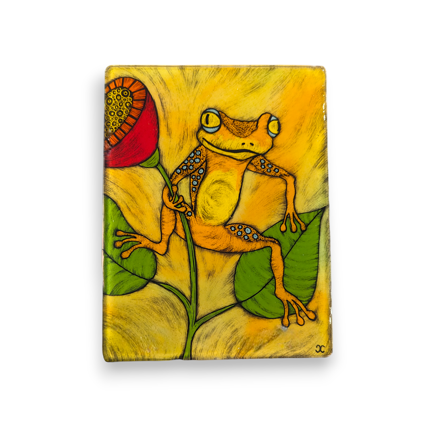 Silly Dog Hanging Tile 6x8"