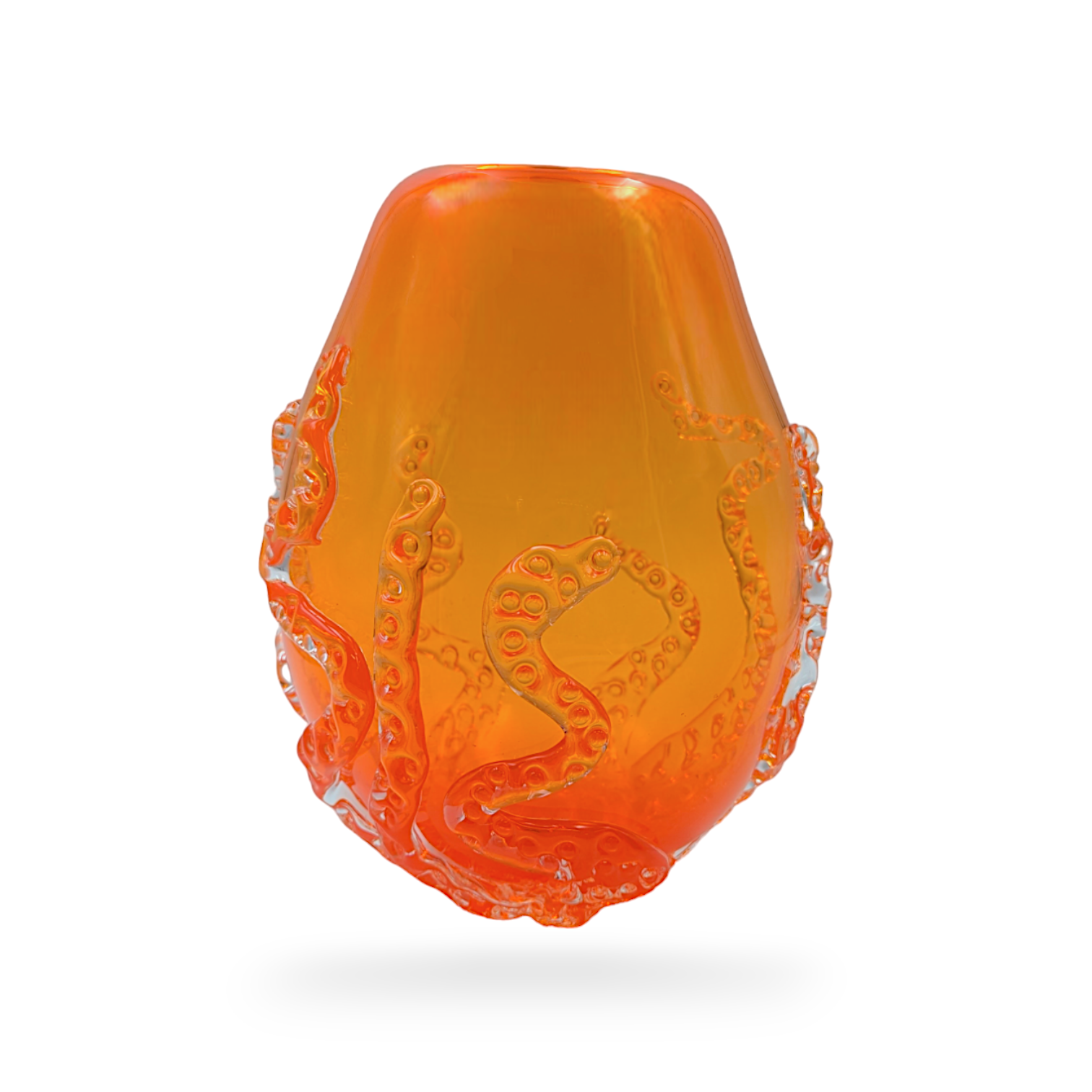 Orange Kraken Vase