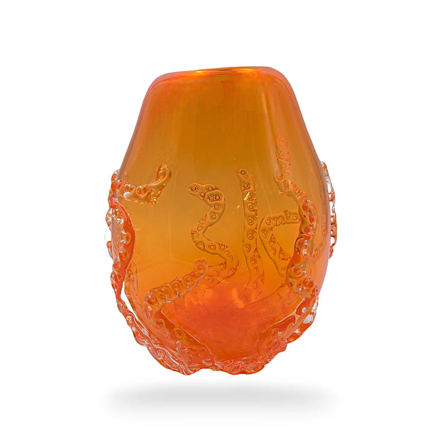 Orange Kraken Vase