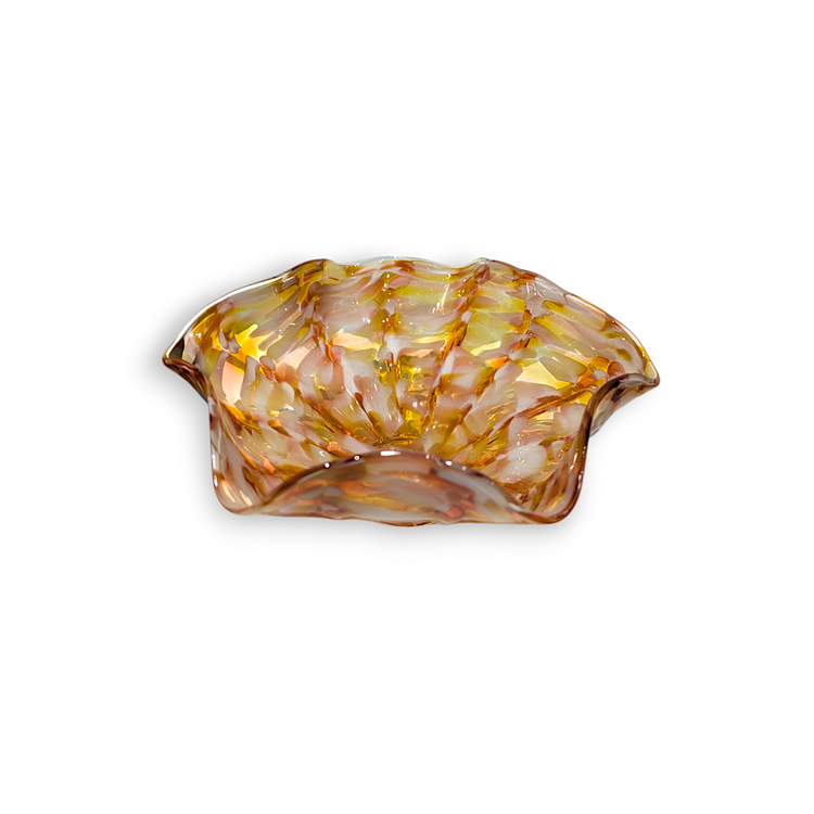 Small Holiday Fluted Bowl