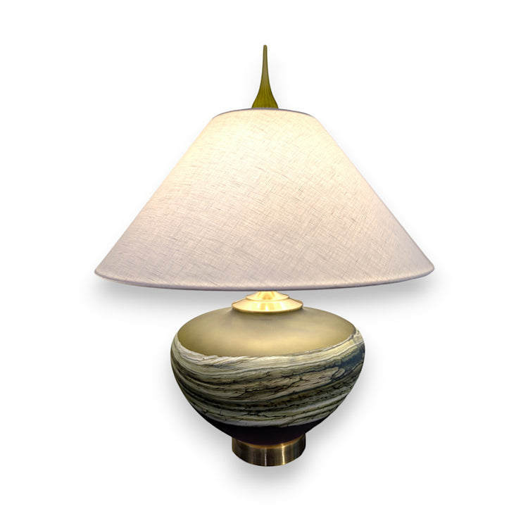 Lime Amethyst Lamp