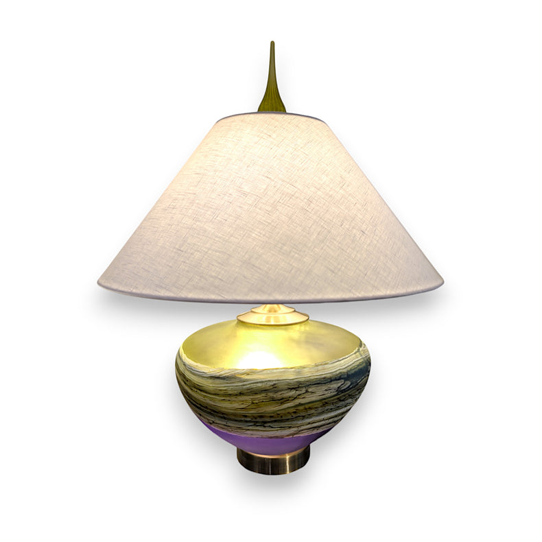 Lime Amethyst Lamp