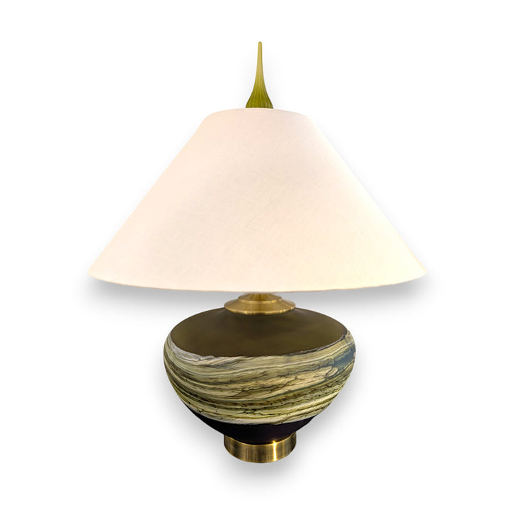 Lime Amethyst Lamp