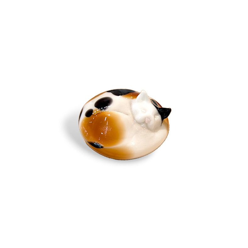 Curled Cat Sculpture