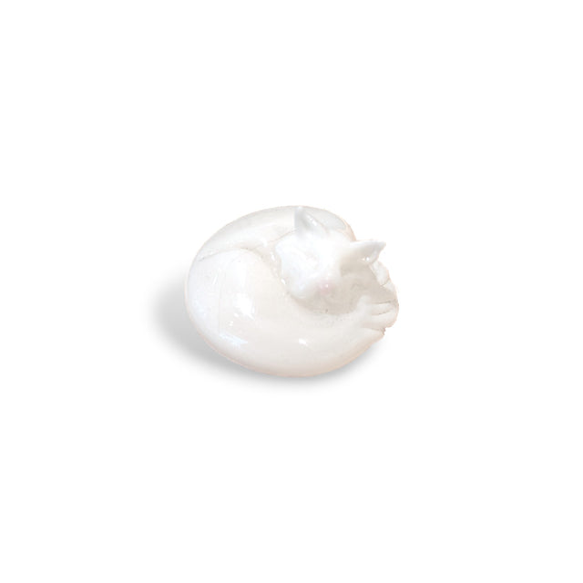 Curled Cat Sculpture