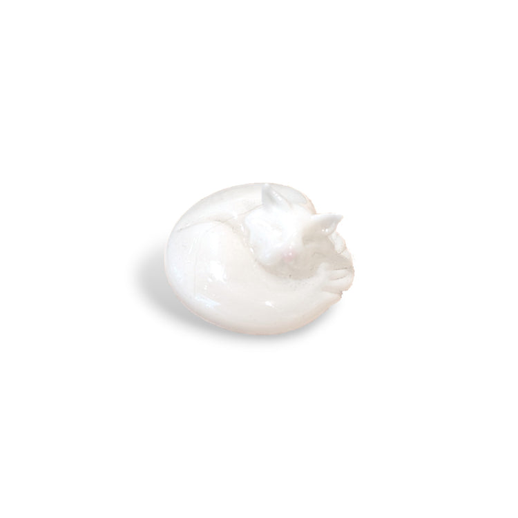 Curled Cat Sculpture