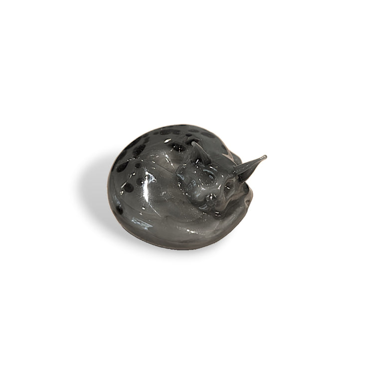 Curled Cat Sculpture