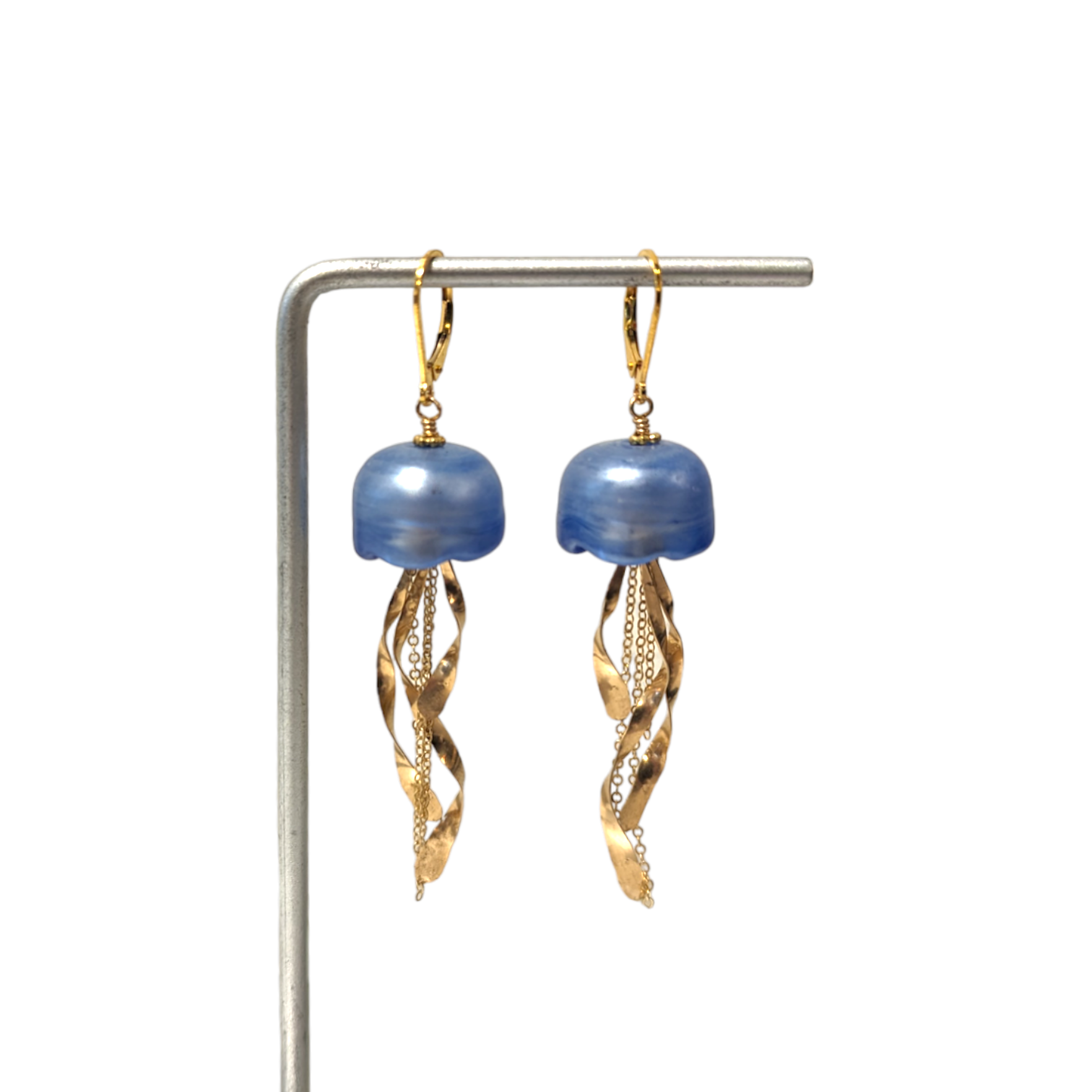 Jellyfish Earrings in Gold