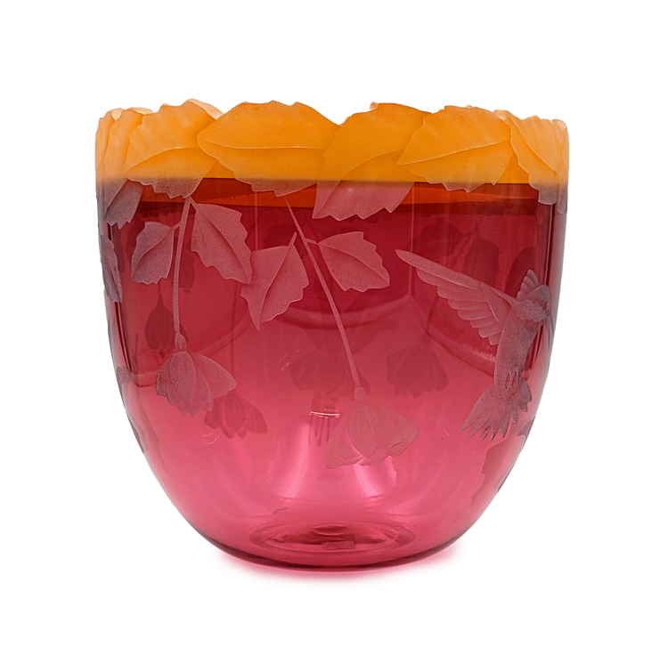 Fuschia & Hummingbird Bowl