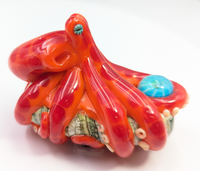 3D Orange Red-Spot Octopus