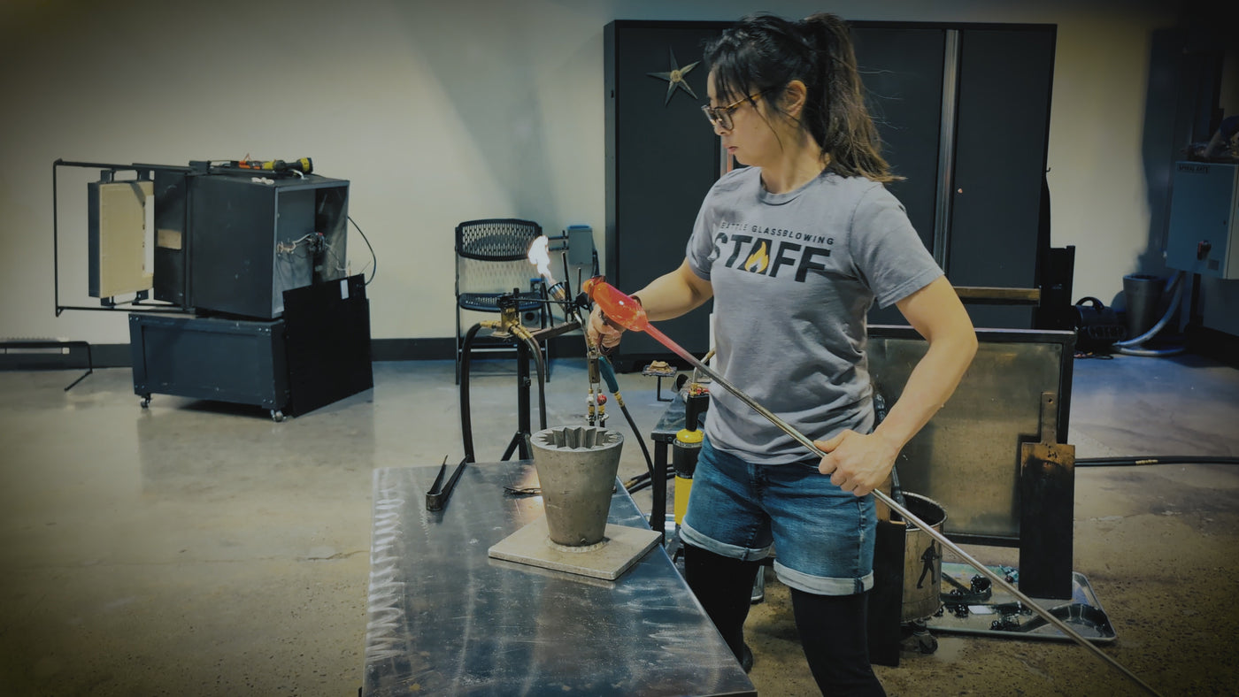 Watch the team create our signature Kaleidoscope Vases. A beautiful process that creates stunning artwork.