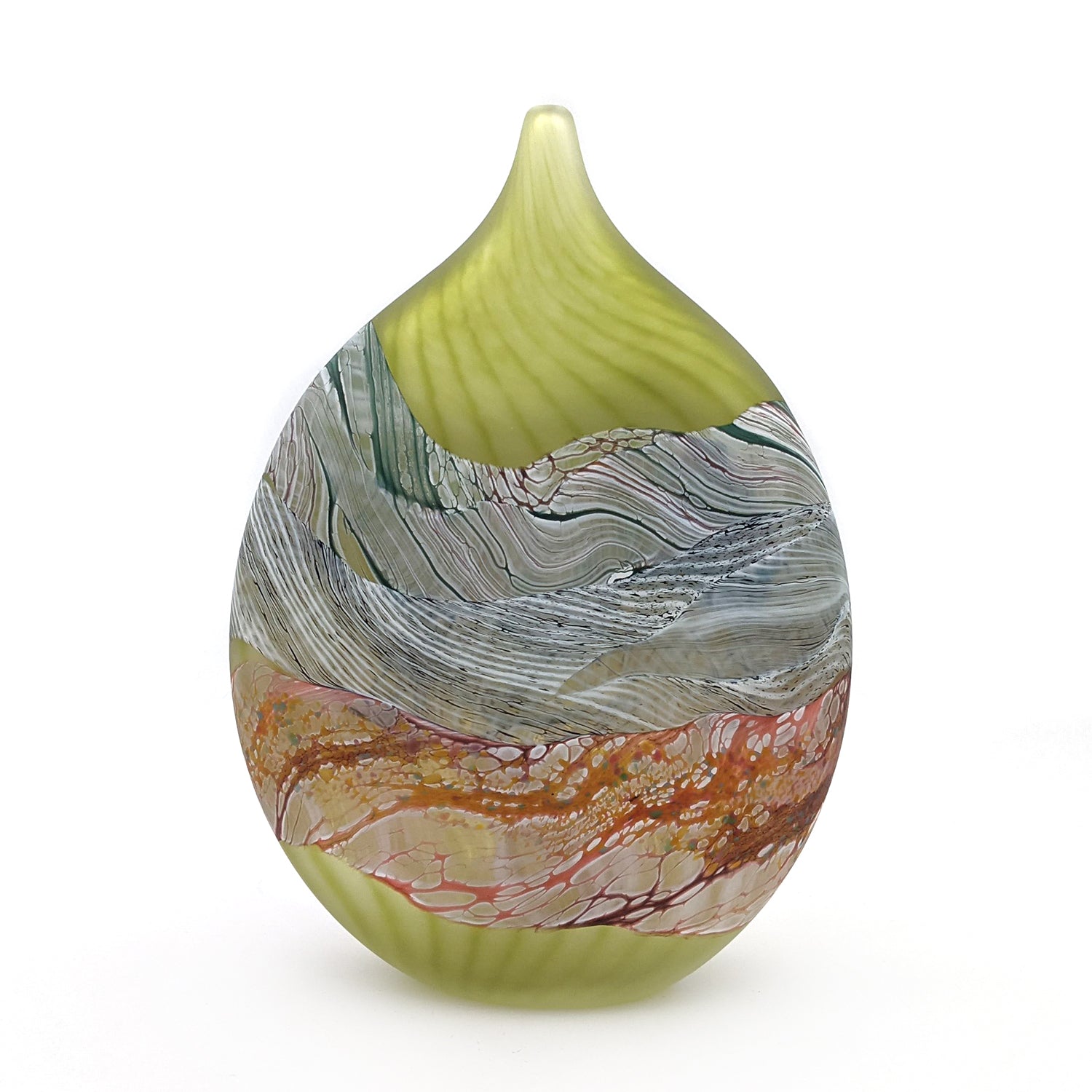 Sea Shore Samphire Teardrop Vessel