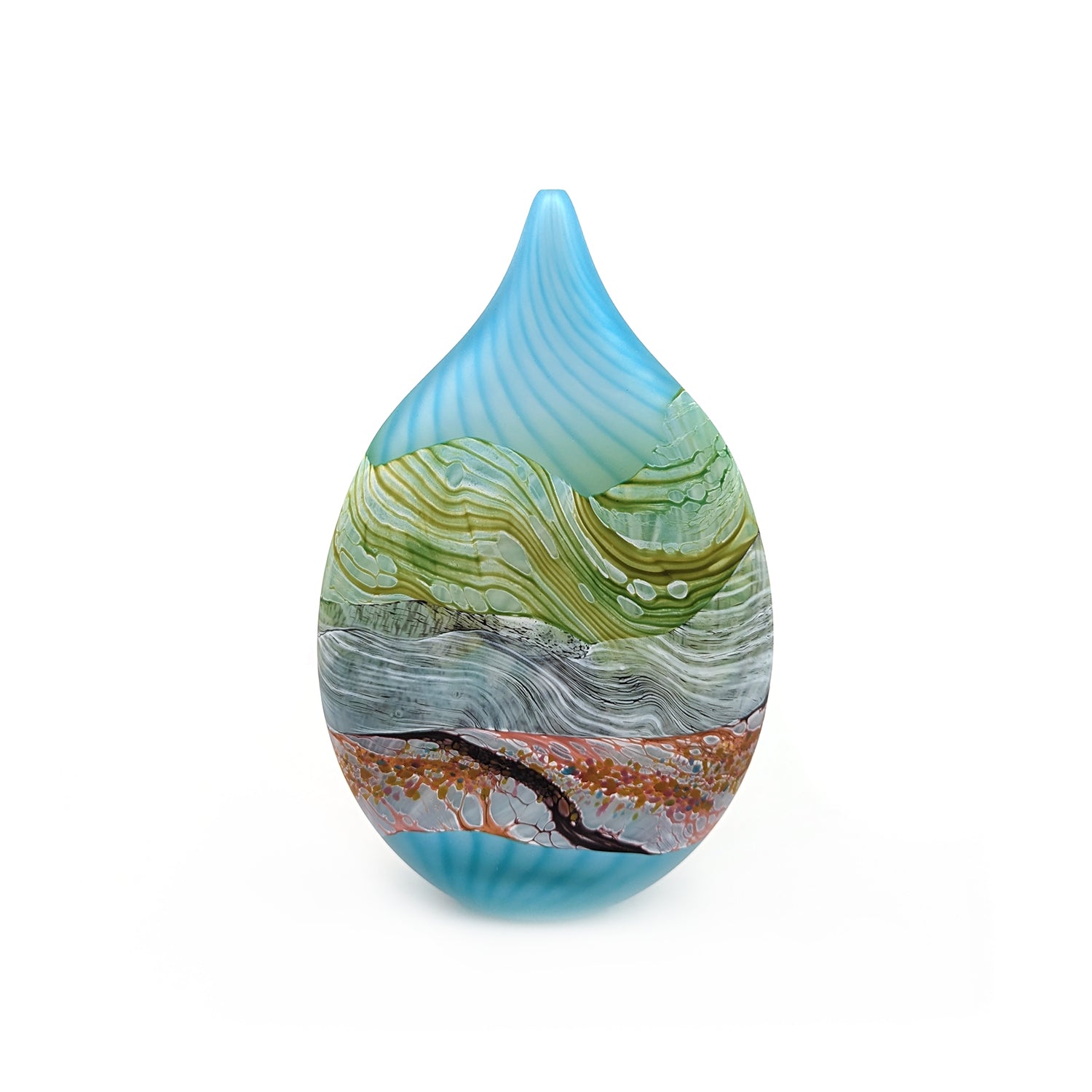 Sea Shore Flint Teardrop Vessel