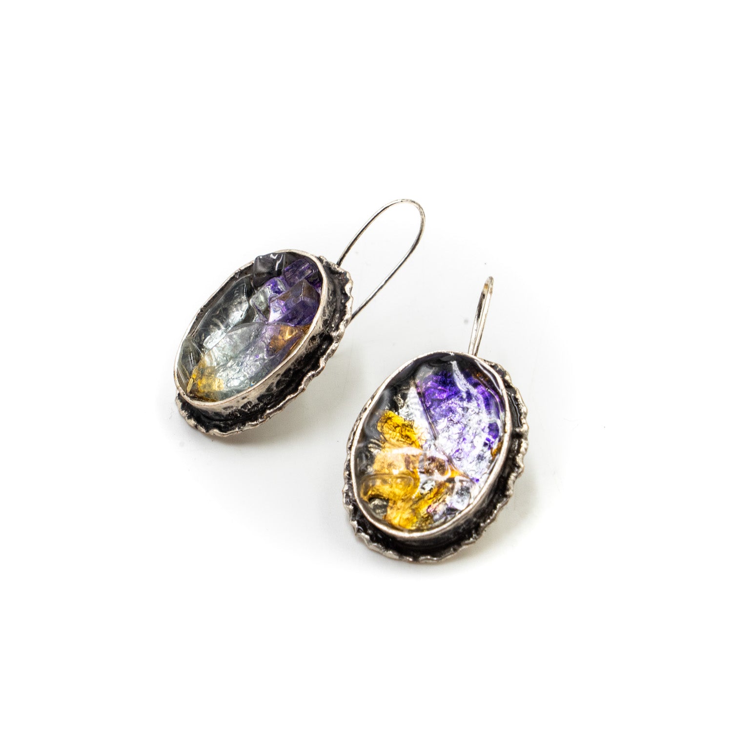 Oval Drop Earrings