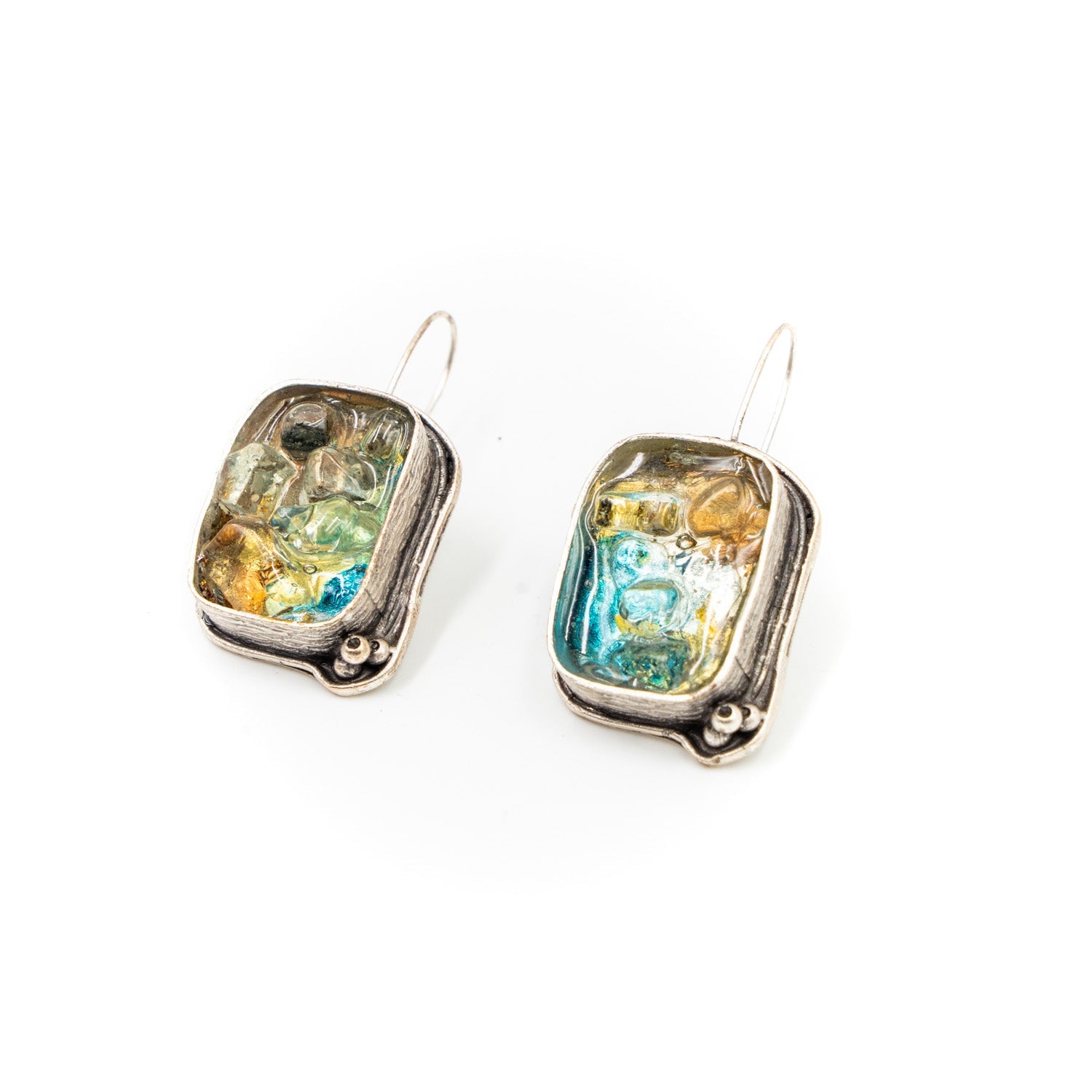 Rectangular Drop Earrings