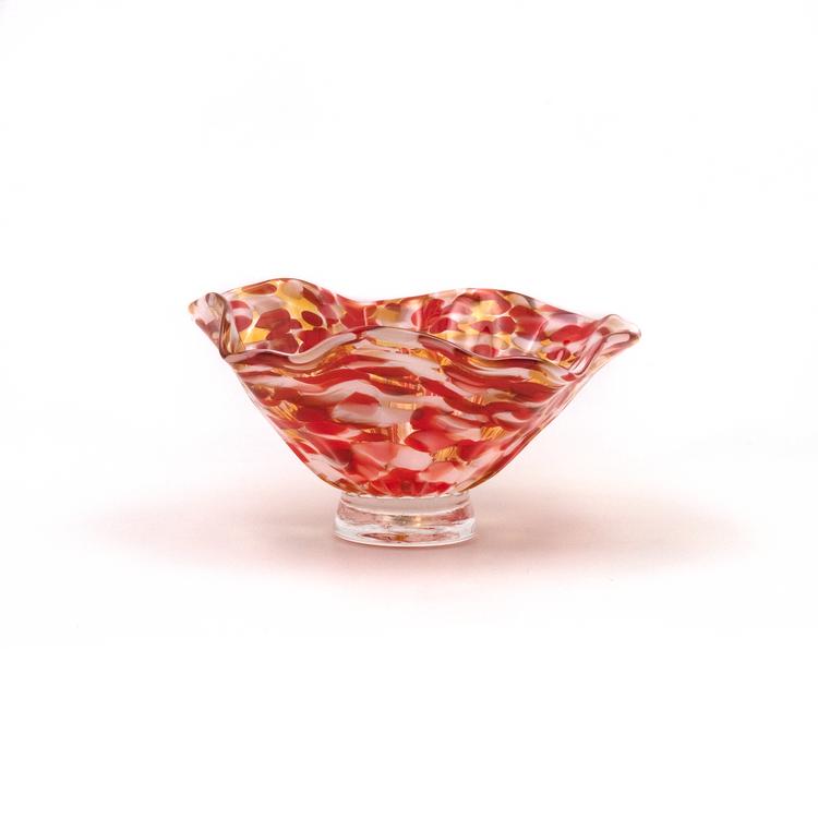 Small Holiday Fluted Bowl