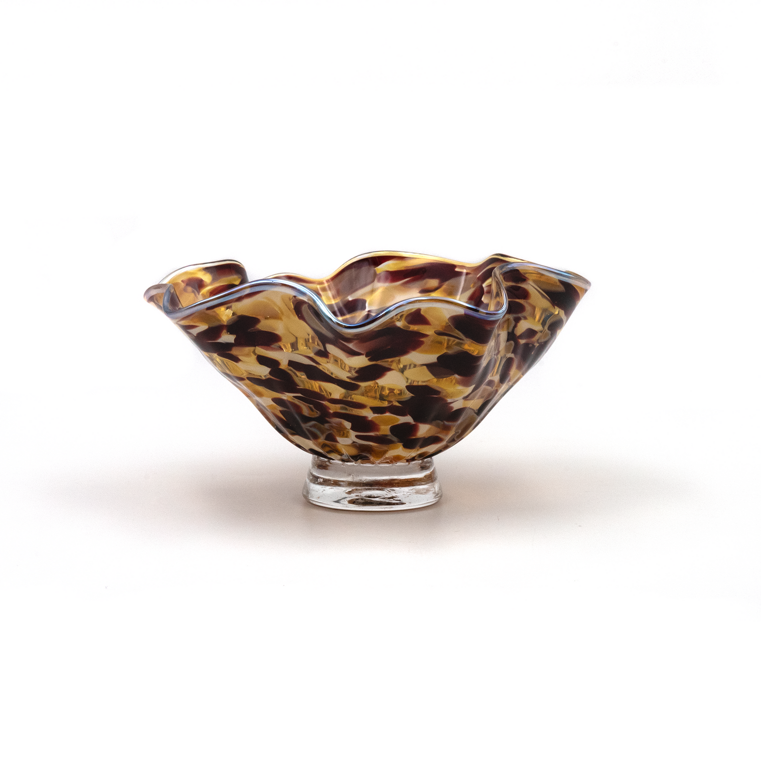 Small Multicolor Fluted Bowl