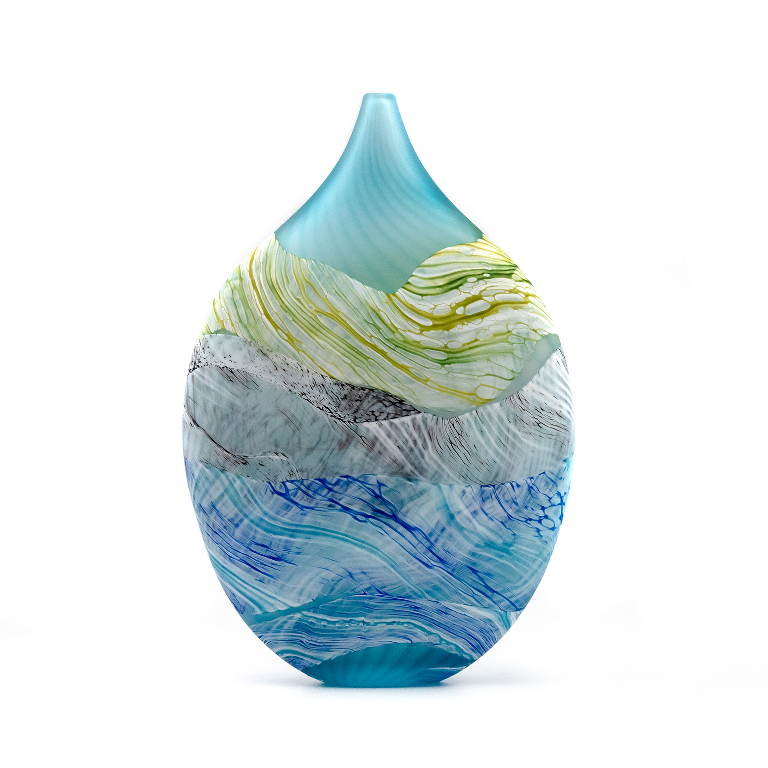 Sea Shore Spring Tides Teardrop Vessel