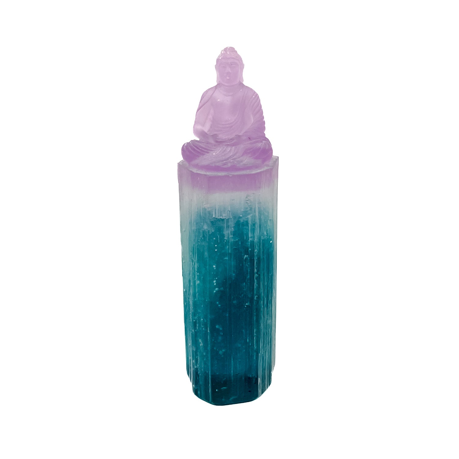 Sitting Tourmaline Buddha Sculpture