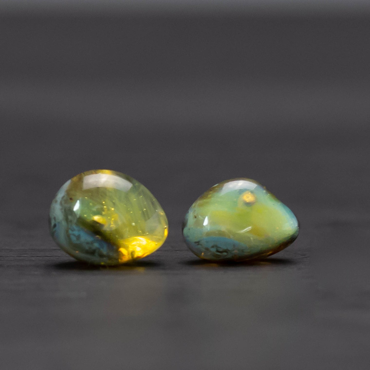 Organic Boro Glass Nuggets Earrings