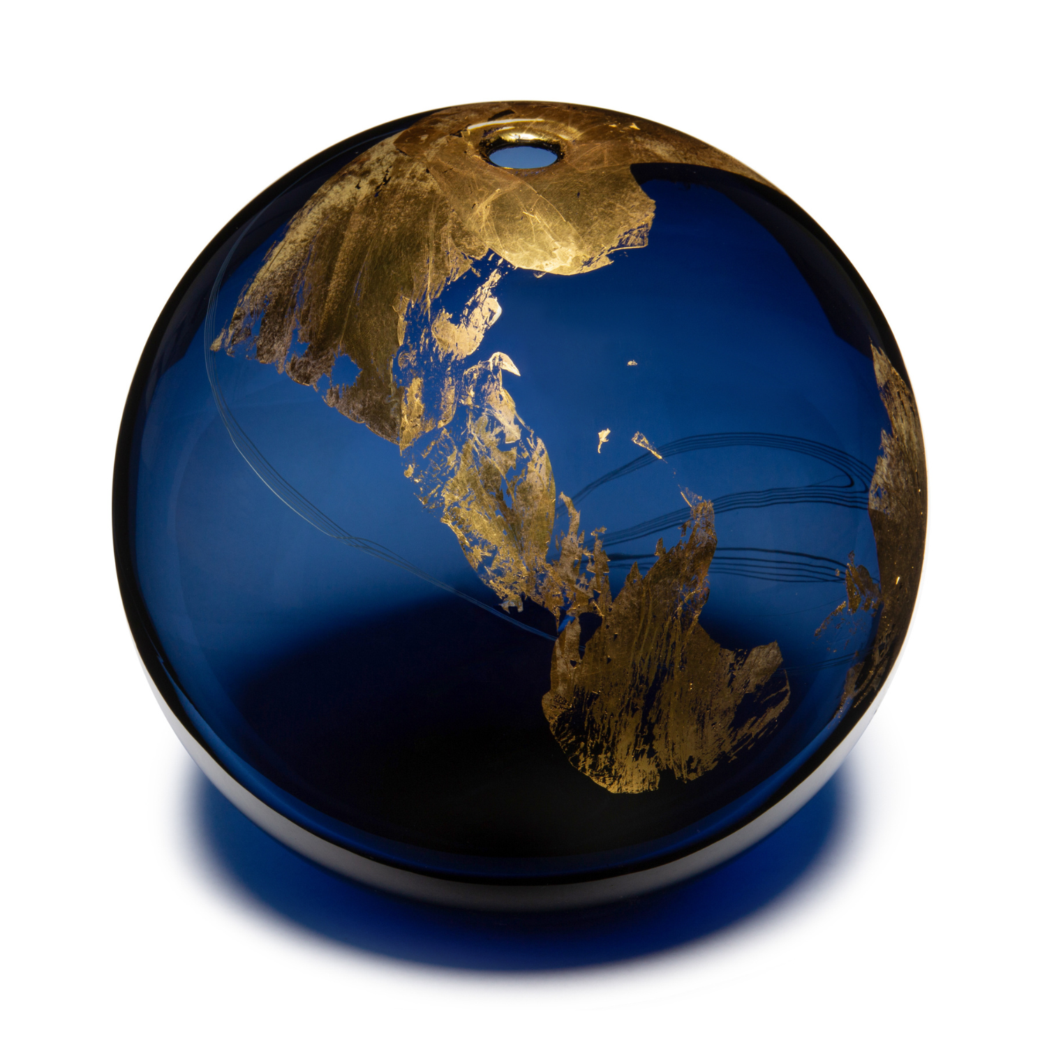 Large Globe with Gold Leaf