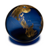 Large Globe with Gold Leaf